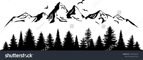 335,269 Trees Mountain Silhouette Images, Stock Photos, 3D objects, & Vectors | Shutterstock