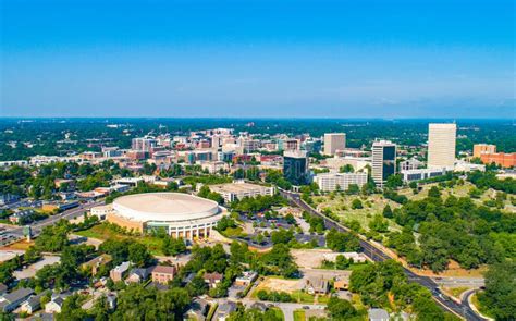 Greenville South Carolina SC Drone Aerial Skyline Stock Image - Image of cityscape, place: 153826817