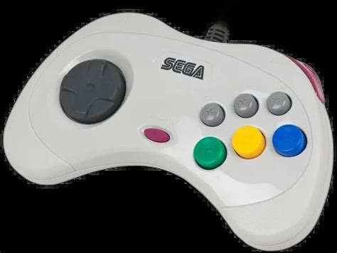 Sega Saturn White Controller [BR] - Consolevariations