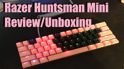 Razer Huntsman Mini Review & Unboxing: Purple Switches & Pink Key Caps FULL CUSTOMIZATION! - YouTube