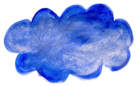 Hand Watercolor Drawing of a Cloud Stock Illustration - Illustration of ...