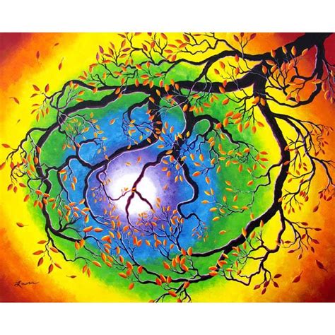 Chakra Peace Tree Meditation Original Painting - Laura Milnor Iverson ...