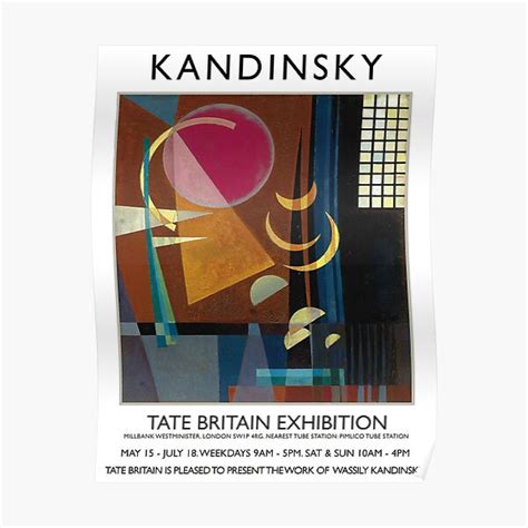 "Tate Britain Exhibition Kandinsky" Poster for Sale by carolynbusch0 ...