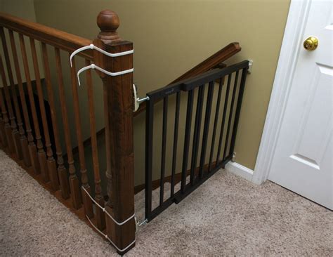 TOP OF STAIRS BABY GATE Stair Banister, Banisters, Top Of The Stairs, Wooden Gates, Living Room ...