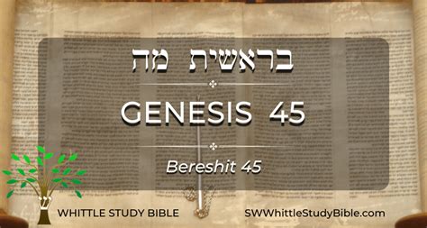 Genesis 45 (Bereshit) - Whittle Study Bible