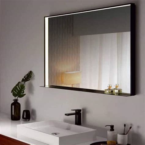 Black Bathroom Mirrors With Lights – Rispa