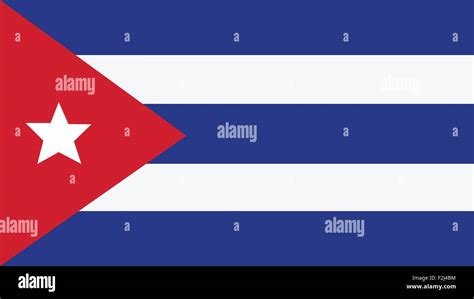 Bandera de Cuba para el día de la independencia y la infografía ilustración vectorial Imagen ...