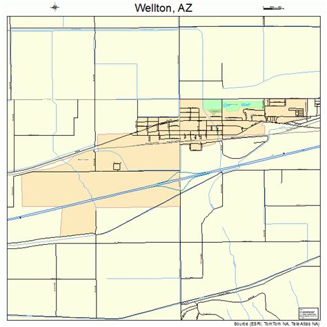 Wellton Arizona Street Map 0481480