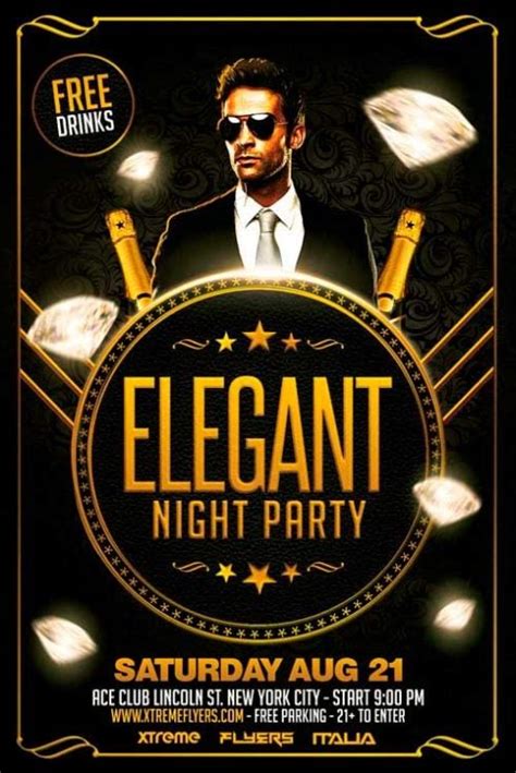 Download Free Elegant Party Flyer Template