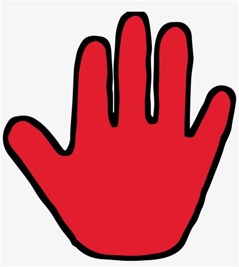 Children Handprint Outline Clip Art Library - Red Hand Print Clipart - 1193x1274 PNG Download ...