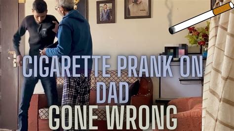 CIGARETTE PRANK ON DAD GONE WRONG😰 #cigaretteprank #prank #viral - YouTube