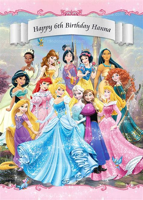 Disney Princess Poster, All Princesses Party Backdrop | Disney princess ...