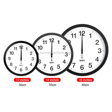 Smart Network Automatic Time Synchronization Wifi Wall Clock Modern ...