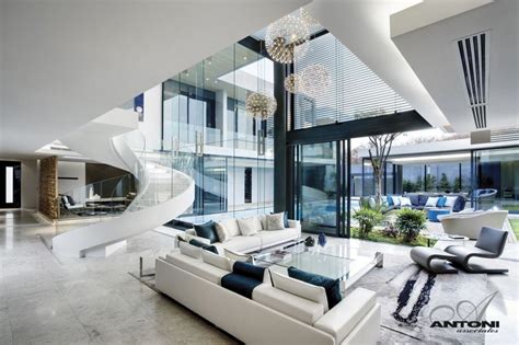 Incredible living room in modern mansion | Dream living rooms, Modern mansion, House design