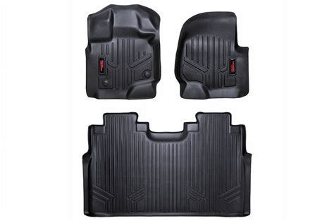 Rough Country Floor Mats for 2015-2024 Ford F-150 | SuperCrew Cab - M-51512 - Walmart.com