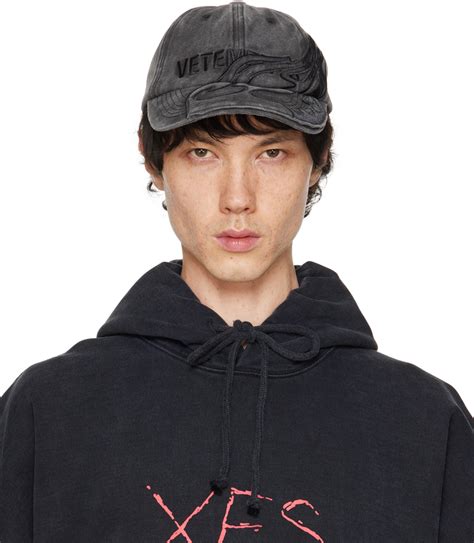 VETEMENTS Black Flame Logo Cap Vetements