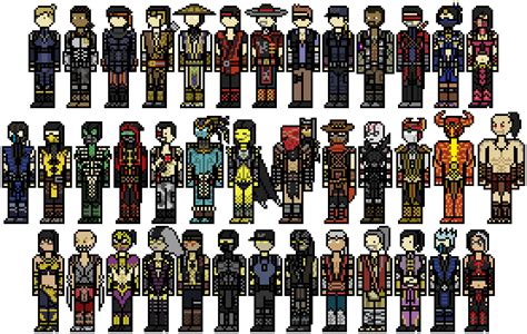 Pixel Art Mortal Kombat Png Download Mortal Kombat Pixelated - IMAGESEE