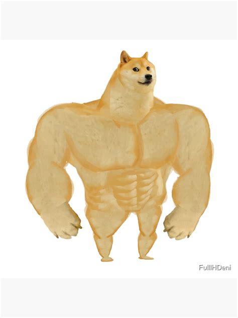 "Buff Doge meme" Poster by FulllHDeni | Redbubble