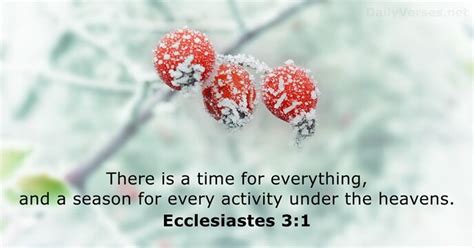 Ecclesiastes 3:1 - Bible verse - DailyVerses.net