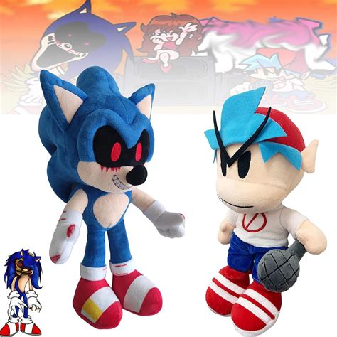 Sonic EXE Plush, FNF Boyfriend Plushies, 2Pcs Soft USA | Ubuy