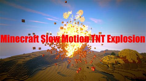 Minecraft Slow Motion TNT Explosion! - YouTube