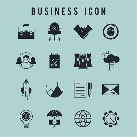 Free Vector | Business icon set