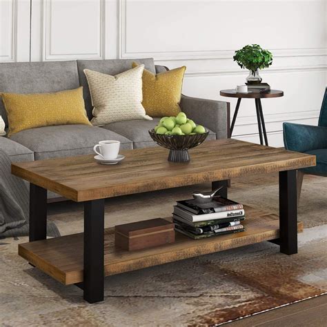 Rustic Style Coffee Table - The Nautical Decor Store | Coffee table ...