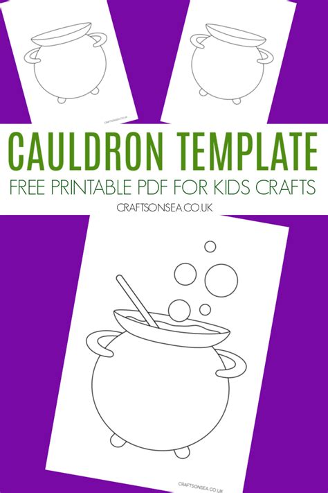 Cauldron Template (FREE Printable Outline) - Crafts on Sea