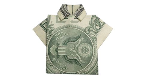 How to fold a Money Origami Shirt - YouTube