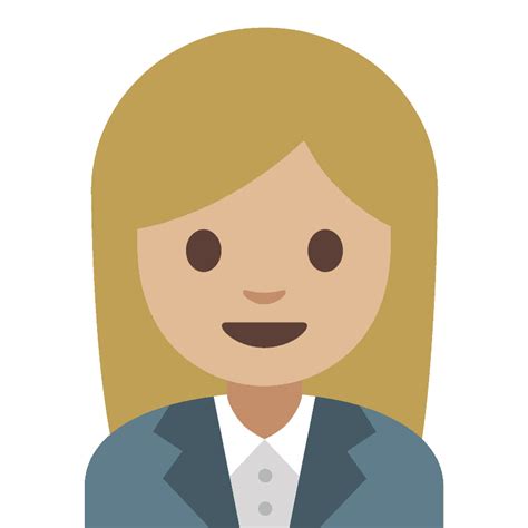 Woman office worker emoji clipart. Free download transparent .PNG ...