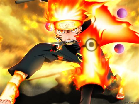 Naruto Uzumaki Sage Mode 4K wallpaper download