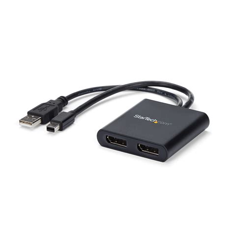 StarTech.com 2-Port Multi Monitor Adapter - Mini DisplayPort to 2x ...