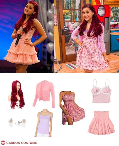 the girl is dressed in pink and has long red hair