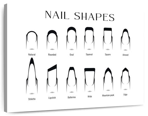 2024 Nail Shapes Printable - Erica Jacinda