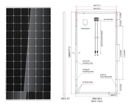 320W-350W 72 cells Mono solar panel for solar power system