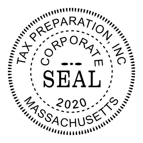 Corporate Seal Stamp with Year - Simply Stamps