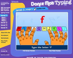 Dance Mat Typing