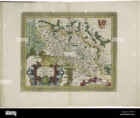 Map of Silesia by Abraham Ortelius Stock Photo - Alamy