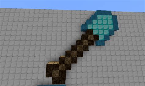 Diamond shovel pixel art! Minecraft Map