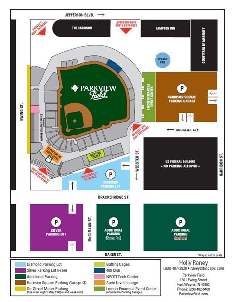 Ballpark Map | Parkview Field