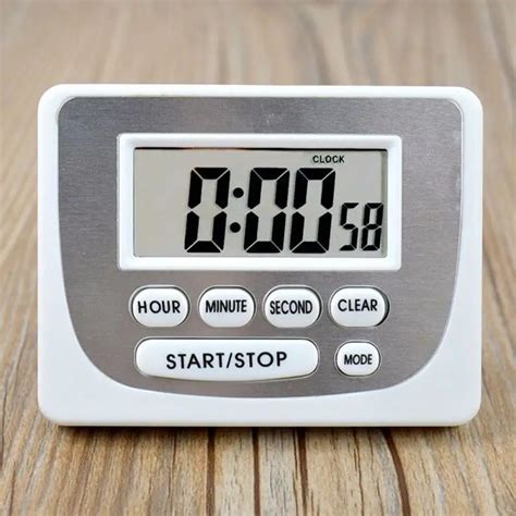 24 hour Electronic Timer Alarm Clock Digital Kitchen Cooking Timer Count Down Up Electronic ...