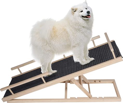 Lineslife Adjustable Dog Ramp for High Beds Couch, Indoor Pet Ramps for ...