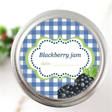 Blackberry jam labels Canning jar labels Jam jar labels | Etsy