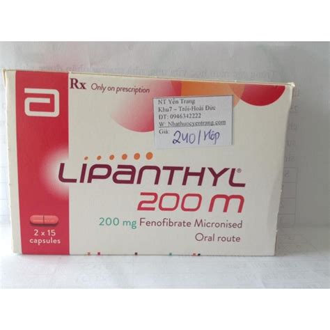 Lipanthyl 200mg/tiểu đường-mỡ máu/thuốc tân dược/nhathuocyentrang.com