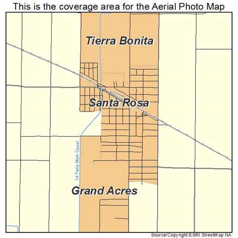 Aerial Photography Map of Santa Rosa, TX Texas