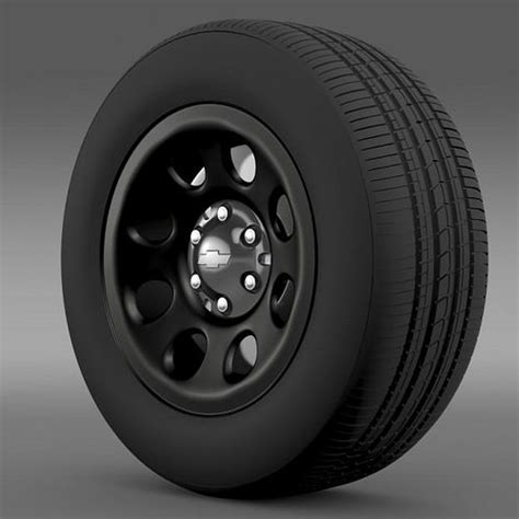 3D model Chevrolet Tahoe Police wheel | CGTrader