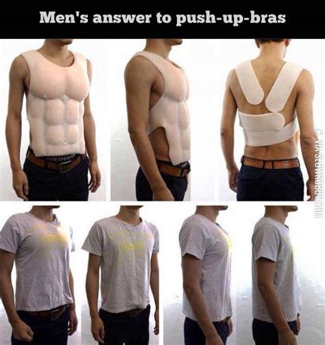 Men's answer to push-up-bras.