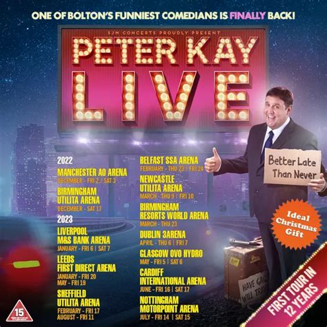 Peter Kay announces return to stand-up with first live tour in 12 years ...