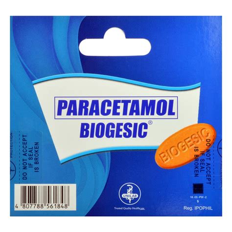 BIOGESIC, Biogesic Paracetamol 500mg 10 Tablets | Watsons Philippines