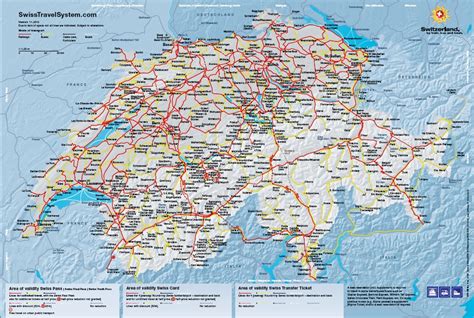 Swiss Rail Route Map